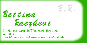 bettina raczkevi business card